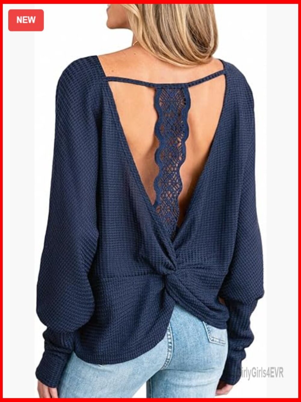 Women's Long Sleeve Crew Neck Tunic Top Ribbed Knit Blouse